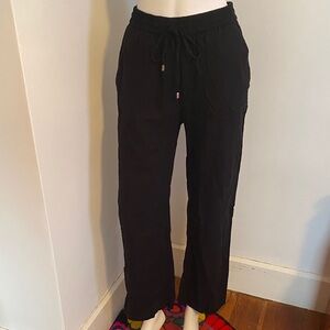 {ZARA} Linen Drawstring Pants